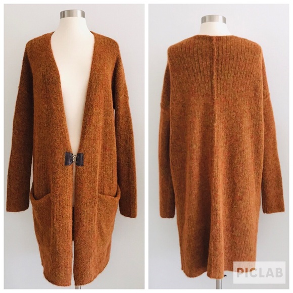 Free People Sweaters - Free People Long Cardigan Sweater Sz L
